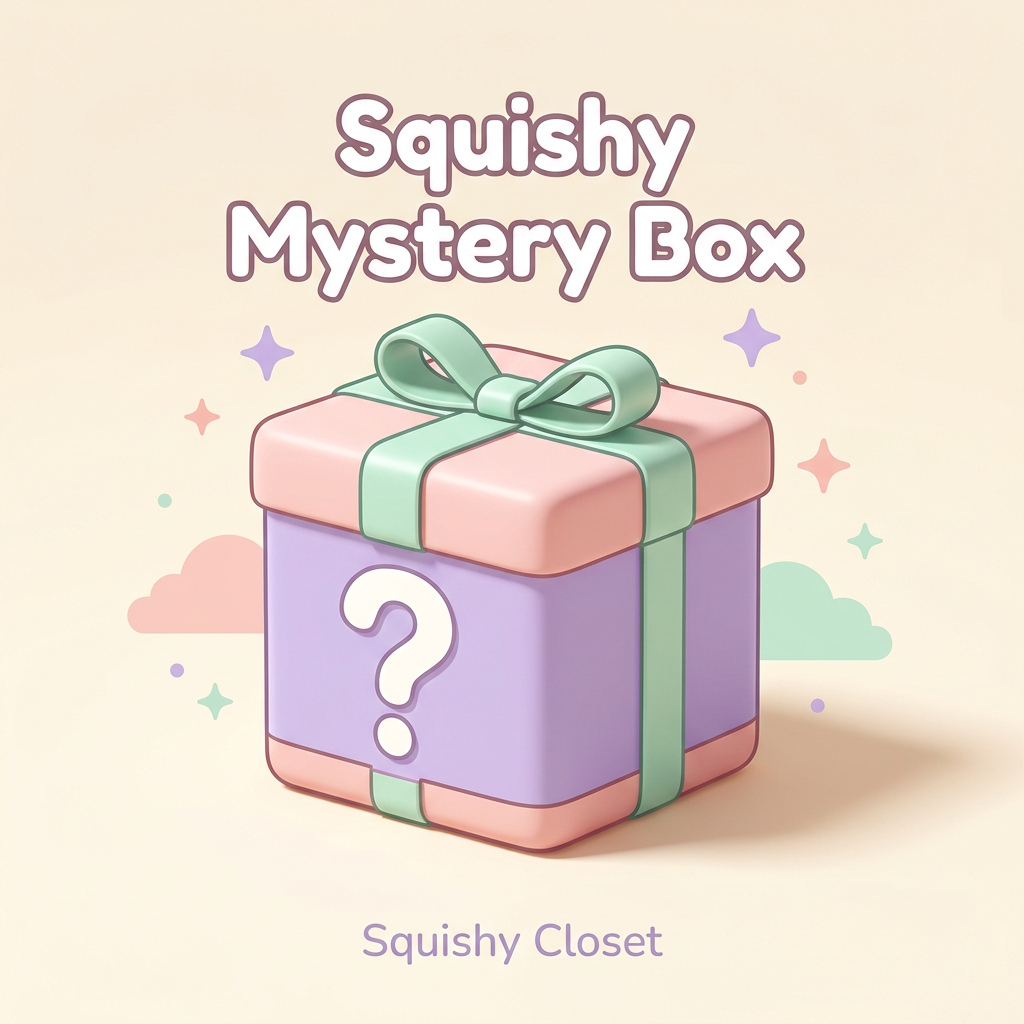 Pastel Squishy Mystery Box cover concept
